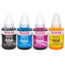 Комплект чорнил WWM Epson L100/ 120/ 200/ 300/ 350/ 3100, 4x140 мл (E664SET4)