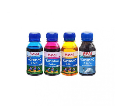 Комплект чорнил WWM Epson L605/ L4150/ L1455, 3 x 100 мл E64 + 1 x 100 мл E26 (E26/ 64SET4-2) Комплект чорнил WWM Epson L605/ L4150/ L1455, 3 x 100 мл E64 + 1 x 100 мл E26 (E26/ 64SET4-2)
