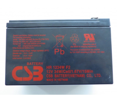 Батарея для ДБЖ 12В 9Ач CSB (HR1234WF2)
