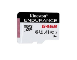 Карта пам`яті microSDXC, 64Gb,Class10 UHS-I U1 A1,Kingston High Endurance,без адаптера,(SDCE/ 64GB)