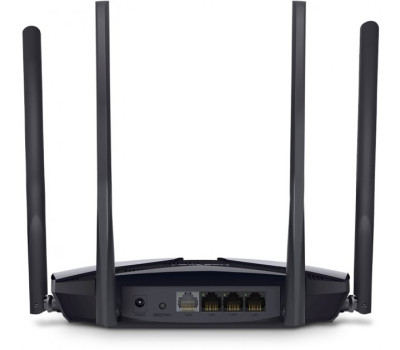 Роутер Mercusys MR80X Wi-Fi 802.11ax, 2976Mb, 3 LAN 10/ 100/ 1000Mb, Wi-Fi 6