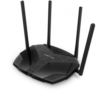 Роутер Mercusys MR80X Wi-Fi 802.11ax, 2976Mb, 3 LAN 10/ 100/ 1000Mb, Wi-Fi 6