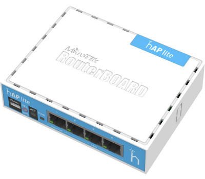 Роутер Mikrotik hAP lite (RB941-2nD), 4 LAN 10/ 100Mb