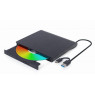 Внешний оптический привод Gembird, Black, DVD+/ -RW, USB 3.1 /  Type-C (DVD-USB-03)