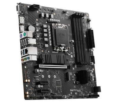 Мат. плата LGA1700, MSI PRO B760M-P, 4xDDR5, VGA/ HDMI/ DP, MicroATX