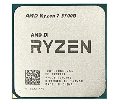 Процесор AMD (AM4) Ryzen 7 5700G, Tray, 8x3.8 GHz (Turbo Boost 4.6 GHz), Radeon Vega (100-000000263) Процесор AMD (AM4) Ryzen 7 5700G, Tray, 8x3.8 GHz (Turbo Boost 4.6 GHz), Radeon Vega (100-000000263)