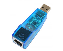 Мережевий адаптер USB <-> Ethernet, Dynamode, Blue, 10/ 100 Mbps (USB-NIC-1427-100)
