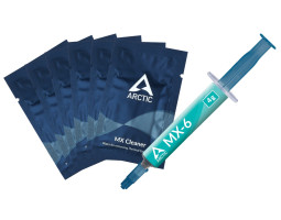 Термопаста Arctic MX-6, 4 г, шприц, 7.5 Вт/ мК, -50°C /  +150°C + 6 серветок MX Cleaner (ACTCP00084A)