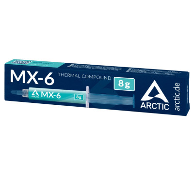 Термопаста Arctic MX-6, 8 г, шприц, 7.5 Вт/ мК, -50°C / +150°C (ACTCP00081A) Термопаста Arctic MX-6, 8 г, шприц, 7.5 Вт/ мК, -50°C / +150°C (ACTCP00081A)