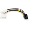 Переходник питания 6pin to 2molex для ВИДЕОКАРТ