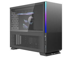 Корпус ALmordor Sparkle 170M Matx Black, без БЖ, Mini Tower, для Micro ATX /  Mini ITX, 2xUSB 3.0, ма