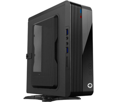 Корпус GameMax ST-103-2U3 Black, 300 Вт, Mini ITX, 2хUSB 3.0, 217x80x235 мм, 1.9 кг (ST103-2U3-300W)