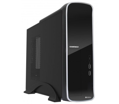Корпус GameMax ST-610G Black, 300 Вт, Micro ATX /  Mini ITX, 2xUSB 2.0, 1x80 мм