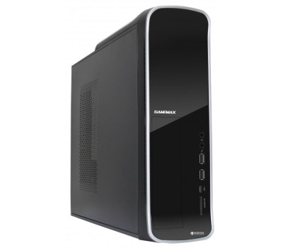 Корпус GameMax ST-610G Black, 300 Вт, Micro ATX /  Mini ITX, 2xUSB 2.0, 1x80 мм