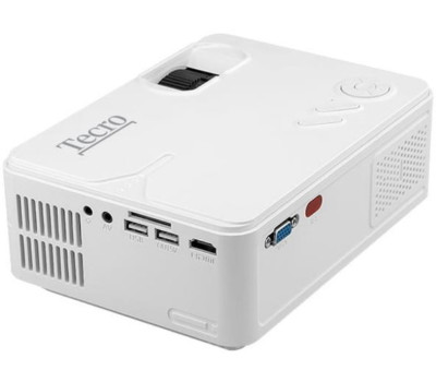 Проектор Tecro PJ-1015, LCD, 1500::1, 1500 lm, 800x480, HDMI, VGA, USB, AV, SD