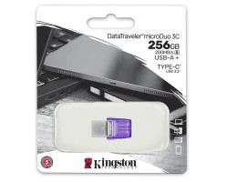 USB 3.2 Flash Drive 256Gb Kingston DataTraveler microDuo 3C Type-A/ Type-C, 200Mb/ s (DTDUO3CG3/ 256GB)-foto2