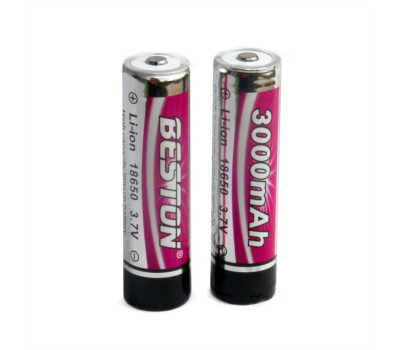 Акумулятор 18650, 3000 mAh, Beston, 2 шт, Li-ion, Bulk (AAB1848)