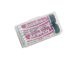 Акумулятор 18650, 3000 mAh, Beston, 2 шт, Li-ion, Bulk (AAB1848) Акумулятор 18650, 3000 mAh, Beston, 2 шт, Li-ion, Bulk (AAB1848)
