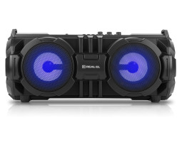 Колонка портативна 2.0 REAL-EL X-737 Black, 2 x 14 Вт, пластиковий корпус, Bluetooth-foto3