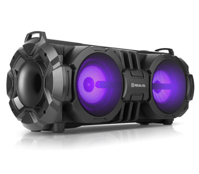Колонка портативна 2.0 REAL-EL X-737 Black, 2 x 14 Вт, пластиковий корпус, Bluetooth Колонка портативна 2.0 REAL-EL X-737 Black, 2 x 14 Вт, пластиковий корпус, Bluetooth