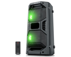 Колонка портативна 2.0 REAL-EL X-757 Black, 2 x 25 Вт, пластиковий корпус