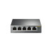Комутатор TP-LINK TL-SF1005P, 5x10/ 100Mb/ s, 4xPoE 56W, пластиковий корпус, некерований