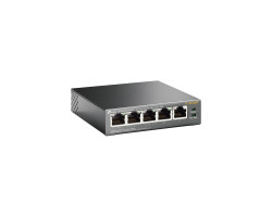 Комутатор TP-LINK TL-SF1005P, 5x10/ 100Mb/ s, 4xPoE 56W, пластиковий корпус, некерований
