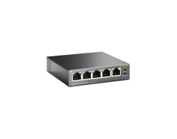 Комутатор TP-LINK TL-SF1005P, 5x10/ 100Mb/ s, 4xPoE 56W, пластиковий корпус, некерований Комутатор TP-LINK TL-SF1005P, 5x10/ 100Mb/ s, 4xPoE 56W, пластиковий корпус, некерований