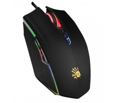 Мышь A4Tech A70A Bloody, Matte Black, USB, оптична (сенсор PixArt PMW3327), 6200 dpi, 8 кнопок