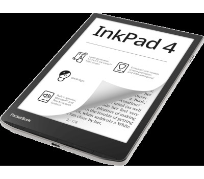 Електронна книга 7.8&Prime; PocketBook 743G InkPad 4, Stund Silver, (PB743G-U-CIS)