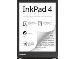 Електронна книга 7.8&Prime; PocketBook 743G InkPad 4, Stund Silver, (PB743G-U-CIS)