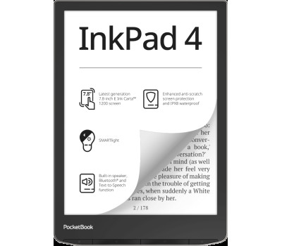Електронна книга 7.8″ PocketBook 743G InkPad 4, Stund Silver, (PB743G-U-CIS) Електронна книга 7.8″ PocketBook 743G InkPad 4, Stund Silver, (PB743G-U-CIS)