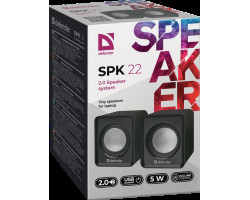 Колонки 2.0 Defender SPK 22, Black, 5 Вт, 3.5 мм, живлення от USB, регулятор гучності (65503)-foto2