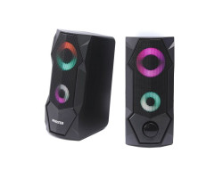 Колонки 2.0 Maxxter CSP-U002RGB Black, 2 x 3 Вт, пластиковий корпус
