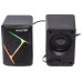Колонки 2.0 Maxxter CSP-U004RGB Black, 2 x 3 Вт, пластиковий корпус