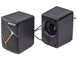 Колонки 2.0 Maxxter CSP-U004RGB Black, 2 x 3 Вт, пластиковий корпус-foto3