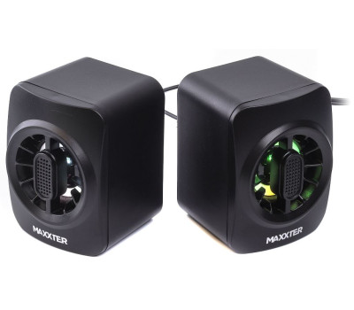 Колонки 2.0 Maxxter CSP-U005RGB Black Колонки 2.0 Maxxter CSP-U005RGB Black