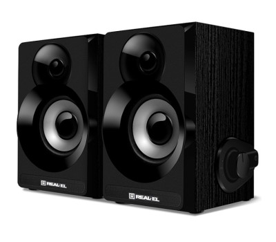 Колонки 2.0 REAL-EL S-200 Black