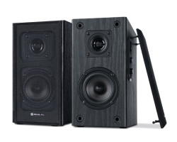 Колонки 2.0 REAL-EL S-250 Black, 2 x 10 Вт, МДФ, живлення від мережі 220V, керування збоку (S-250)