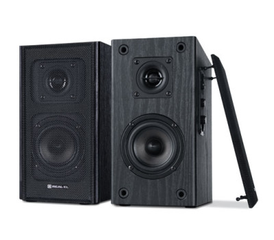 Колонки 2.0 REAL-EL S-250 Black, 2 x 10 Вт, МДФ, живлення від мережі 220V, керування збоку (S-250) Колонки 2.0 REAL-EL S-250 Black, 2 x 10 Вт, МДФ, живлення від мережі 220V, керування збоку (S-250)