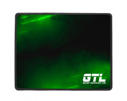 Коврик GTL Gaming S, Black-Green(1) 250x210х2 мм антискользящая основа, защита от влаги