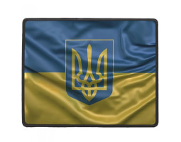 Коврик GTL Gaming S, Флаг и Герб, 250x210х2 мм антискользящая основа, защита от влаги