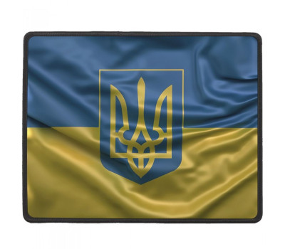 Коврик GTL Gaming S, Флаг и Герб, 250x210х2 мм антискользящая основа, защита от влаги