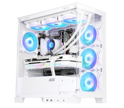 Корпус 2E Gaming FANTOM (GK701B), White, без БП, Mini Tower, (2E-GK701W)