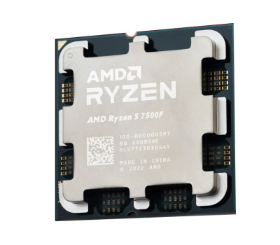 AMD (AM5) Ryzen 5 7500F, Tray, 6x3.7 GHz (Turbo Boost 5.0 GHz), (100-000000597) AMD (AM5) Ryzen 5 7500F, Tray, 6x3.7 GHz (Turbo Boost 5.0 GHz), (100-000000597)
