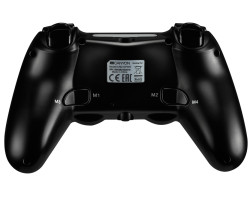 Геймпад Canyon для PlayStation 4, Black, бездротовий, з тачпадом, LED підсвічування, подвійний мотор