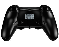 Геймпад Canyon для PlayStation 4, Black, бездротовий, з тачпадом, LED підсвічування, подвійний мотор
