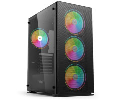 Корпус 2E Gaming Virtus Neo Tempered Glass Black, без БЖ, Mid Tower, (2E-G3301N)