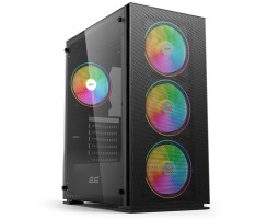 Корпус 2E Gaming Virtus Neo Tempered Glass Black, без БЖ, Mid Tower, (2E-G3301N)