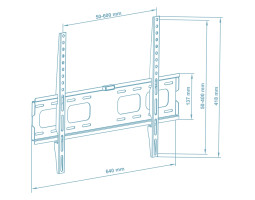 Настінне кріплення LCD/ Plasma TV 32-65″ Walfix M-17B Black-foto2